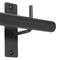18" Black Metal Industrial Magazine Rack Holder